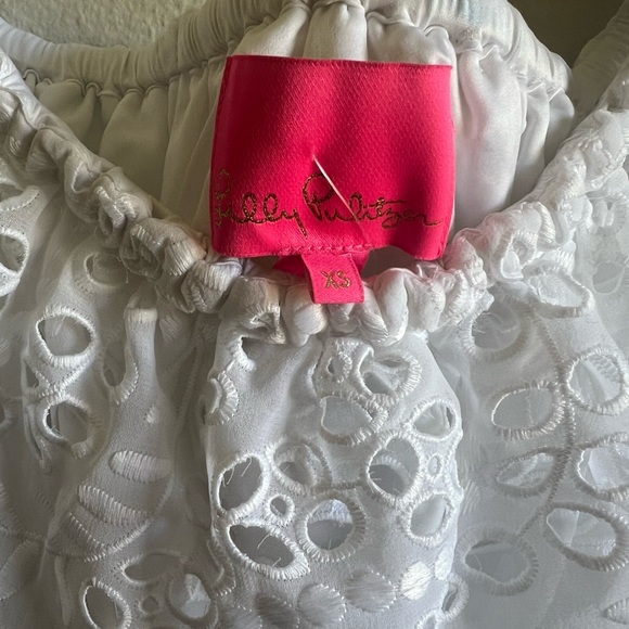 NWT LILY PULITZER EYELET OFF SHOULDER DRESS - Picture 4 of 4